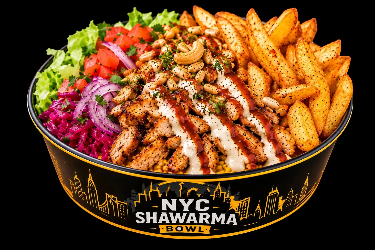 Chicken Bowl mit Steakhouse-Pommes